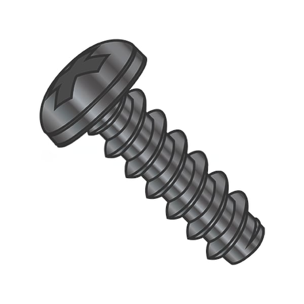 Usa Industrials Self-Drilling Screw, #8-18 x 5/8", Black Oxide Steel Pan Head Phillips Drive BULK-SCRW-14746 - main